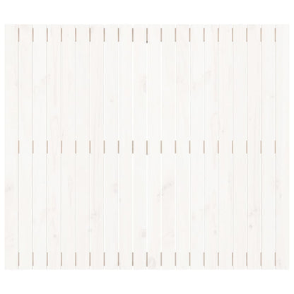 White Solid Pine Wall Headboard - 127.5x3x110 cm