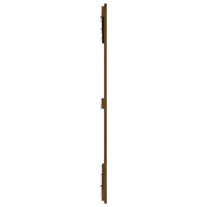 Solid Wood Pine Wall Headboard, Honey Brown, 127.5x3x110 cm