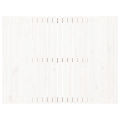 White Solid Wood Pine Wall Headboard 146.5x3x110 cm