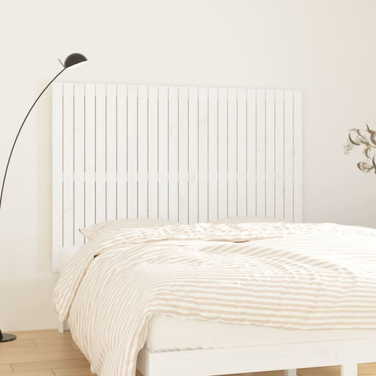 Solid Pine Wall Headboard - White, 159.5x3x110 cm