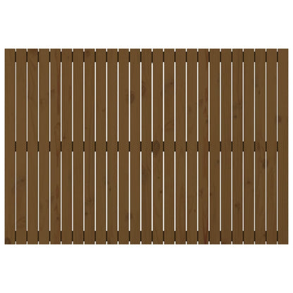 Solid Pine Wall Headboard - Honey Brown 159.5x3x110 cm