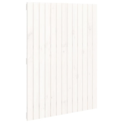 Solid Pine White Wall Headboard – 82.5x3x110 cm