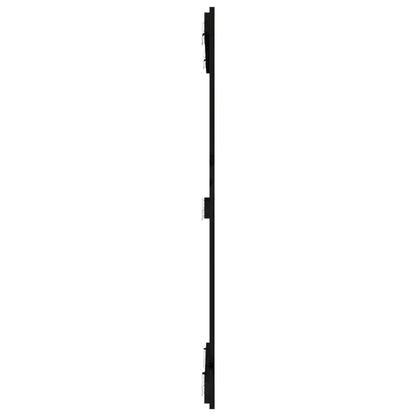 Solid Wood Pine Wall Headboard - Black 82.5x3x110 cm