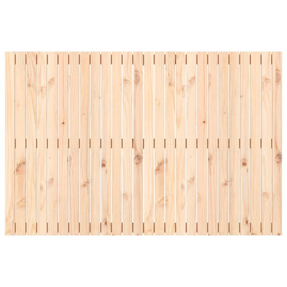 Solid Pine Wood Wall Headboard, 166x3x110 cm, Natural Finish