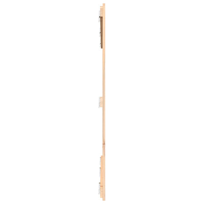 Solid Pine Wood Wall Headboard, 166x3x110 cm, Natural Finish