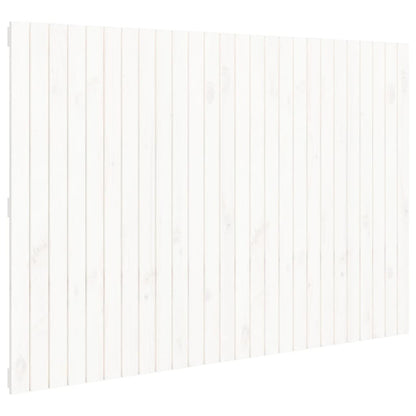 Solid Wood Pine Wall Headboard, White, 166x3x110 cm