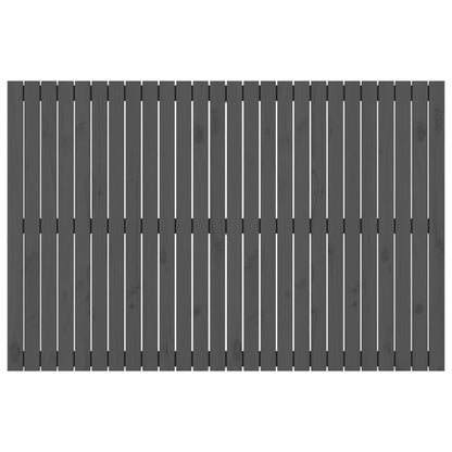 Stylish Grey Solid Wood Pine Wall Headboard 166x3x110 cm