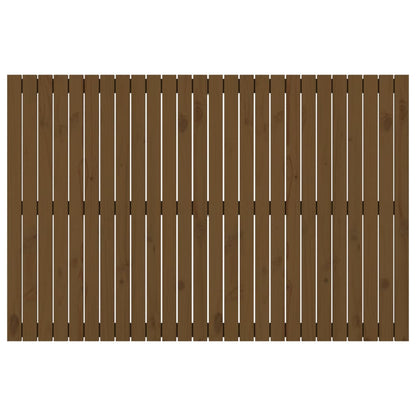Solid Pine Wall Headboard Honey Brown 166x110cm