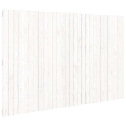 Solid Pine Wall Headboard, White, 185x3x110 cm