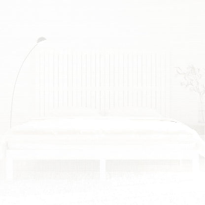 Solid Pine Wall Headboard, White, 185x3x110 cm