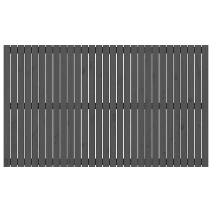 Solid Pine Wall Headboard - Grey, 185x3x110 cm