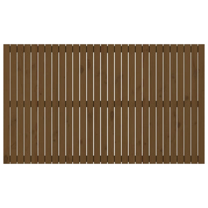 Solid Pine Wall Headboard, Honey Brown, 185x3x110 cm