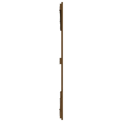 Solid Pine Wall Headboard, Honey Brown, 185x3x110 cm