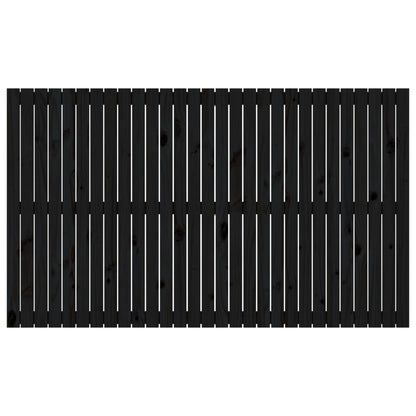 Solid Wood Pine Wall Headboard Black 185x3x110 cm