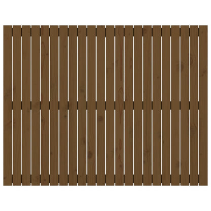 Solid Pine Wall Headboard, Honey Brown 140x3x110 cm