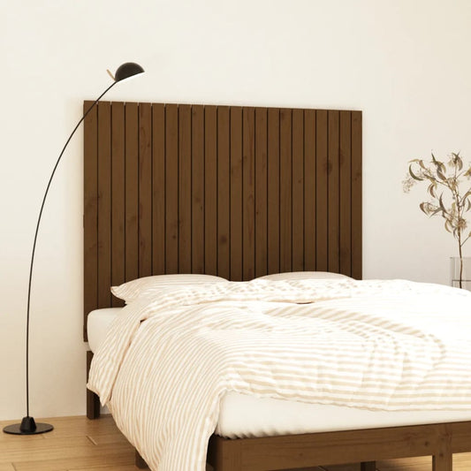 Solid Pine Wall Headboard, Honey Brown 140x3x110 cm