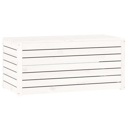 Solid Pine Wood White Garden Box 101x50.5x46.5 cm
