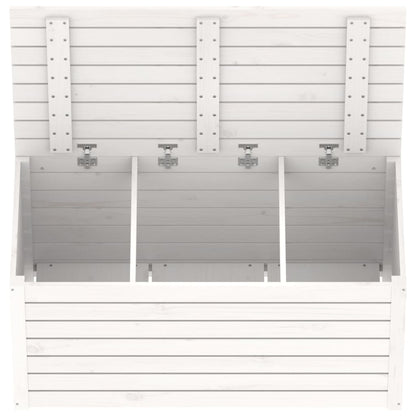 Solid Pine Wood White Garden Box 101x50.5x46.5 cm