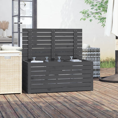 Solid Pine Garden Box Grey - 101x50.5x46.5 cm Durable Planter