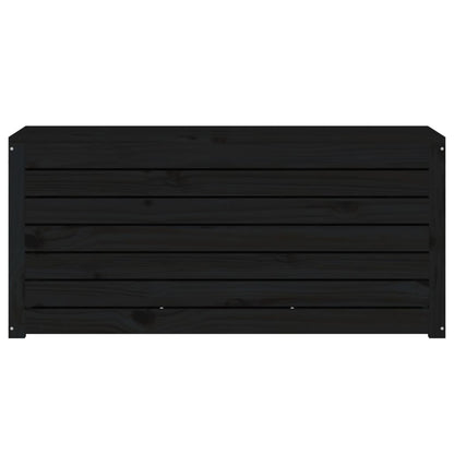 Solid Wood Pine Garden Box - Black 101x50.5x46.5 cm