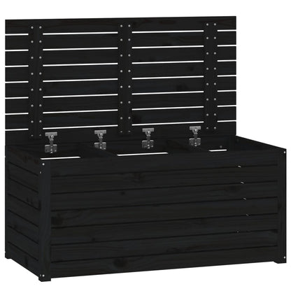Solid Wood Pine Garden Box - Black 101x50.5x46.5 cm