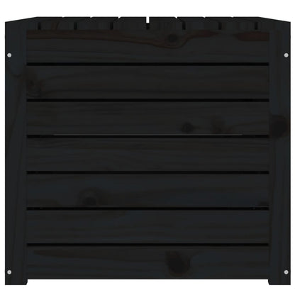 Solid Wood Pine Garden Box - Black 101x50.5x46.5 cm