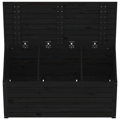 Solid Wood Pine Garden Box - Black 101x50.5x46.5 cm