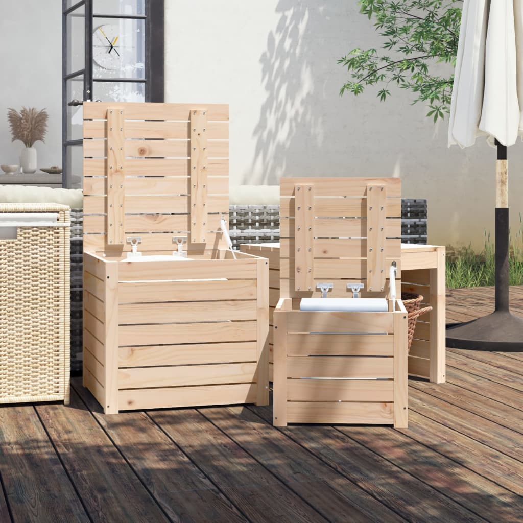 Solid Pine 3-Piece Garden Box Set – Durable Wood Planters