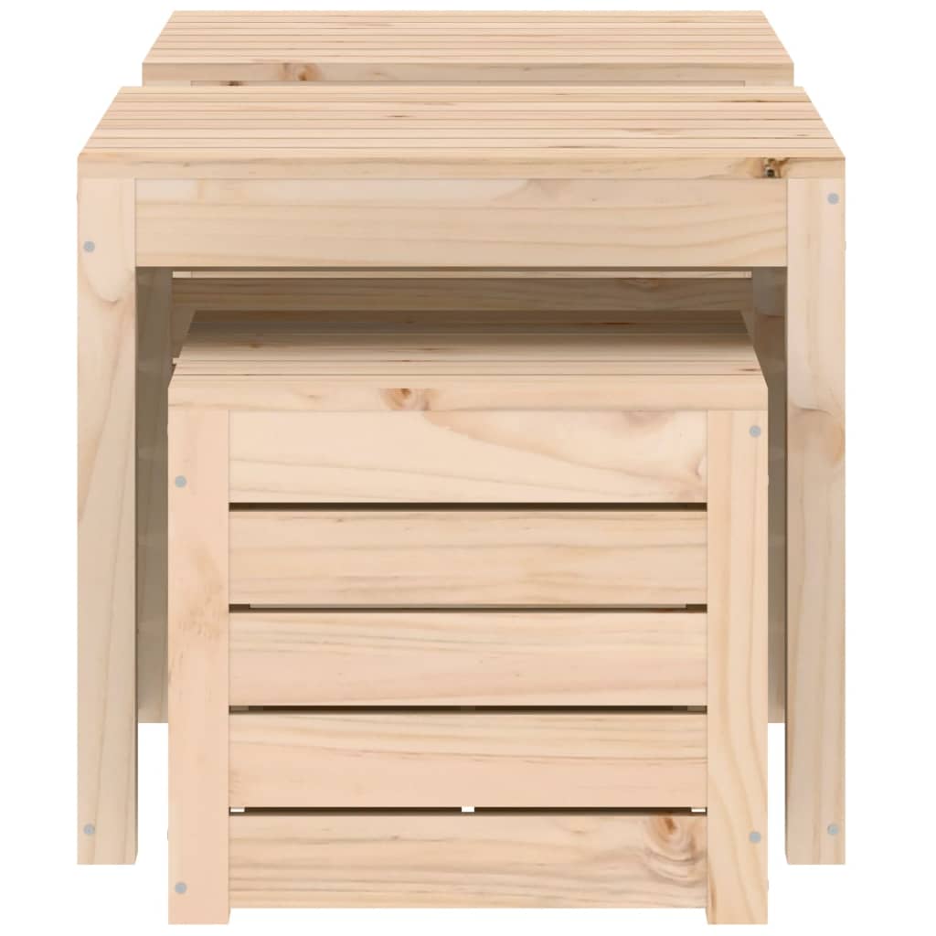 Solid Pine 3-Piece Garden Box Set – Durable Wood Planters