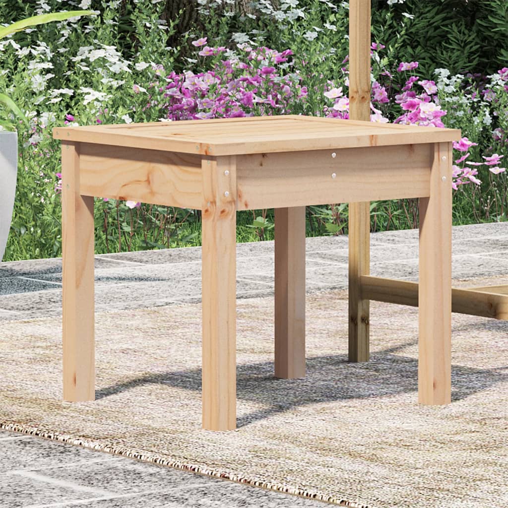 Compact Solid Pine Garden Bench - 50x44x45 cm