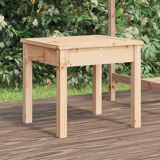 Compact Solid Pine Garden Bench - 50x44x45 cm