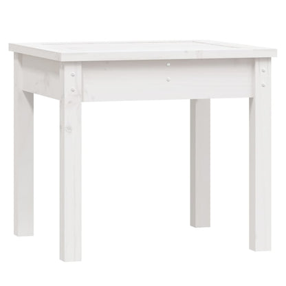 Solid Pine Garden Bench - White, 50x44x45 cm, Durable and Stylish