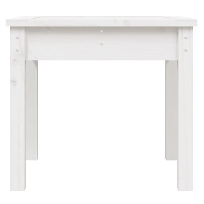 Solid Pine Garden Bench - White, 50x44x45 cm, Durable and Stylish