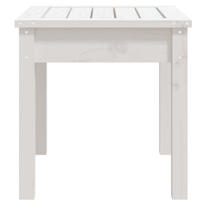 Solid Pine Garden Bench - White, 50x44x45 cm, Durable and Stylish