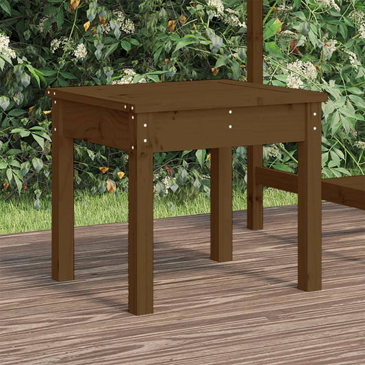 Solid Pine Garden Bench, Honey Brown, 50x44x45 cm