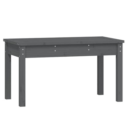 Solid Pine Grey Garden Bench 80x44x45 cm - Durable Outdoor Seating