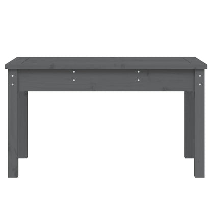 Solid Pine Grey Garden Bench 80x44x45 cm - Durable Outdoor Seating
