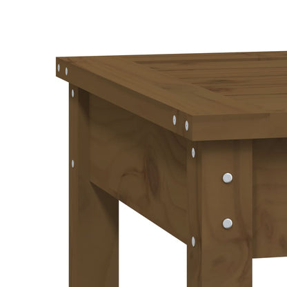 Solid Pine Garden Bench, Honey Brown - 109x44x45 cm