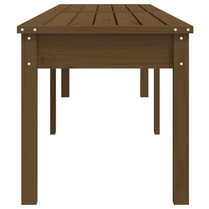Cozy 2-Seater Garden Bench | Honey Brown Pine Wood 203.5cm
