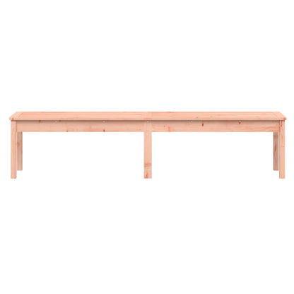 Solid Wood Douglas 2-Seater Garden Bench - 203.5x44x45 cm