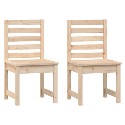 Solid Pine Garden Chairs Set of 2 - 50x48x91.5 cm