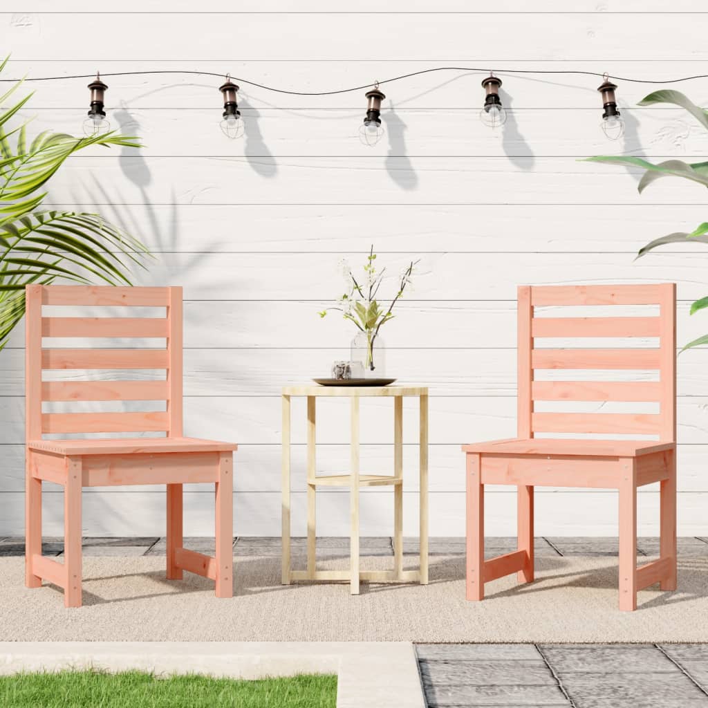 Solid Wood Douglas Garden Chairs, Set of 2 (50x48x91.5 cm)