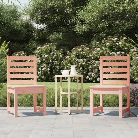 Solid Wood Douglas Garden Chairs, Set of 2 (50x48x91.5 cm)