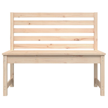 Solid Pine Garden Bench, 109 cm - Durable, Natural Wood Finish