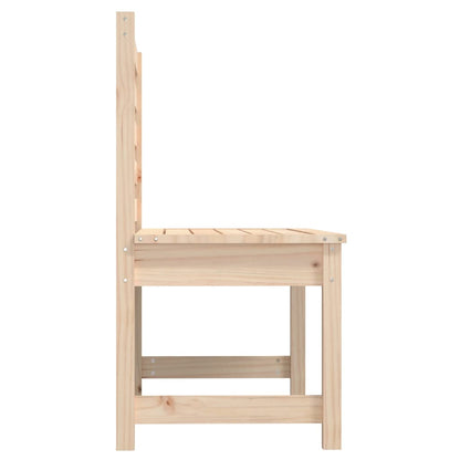 Solid Pine Garden Bench, 109 cm - Durable, Natural Wood Finish