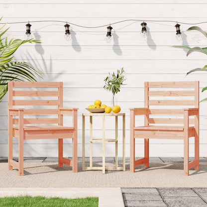 Solid Wood Douglas Garden Chairs Set - 2 pcs, 60x48x91cm