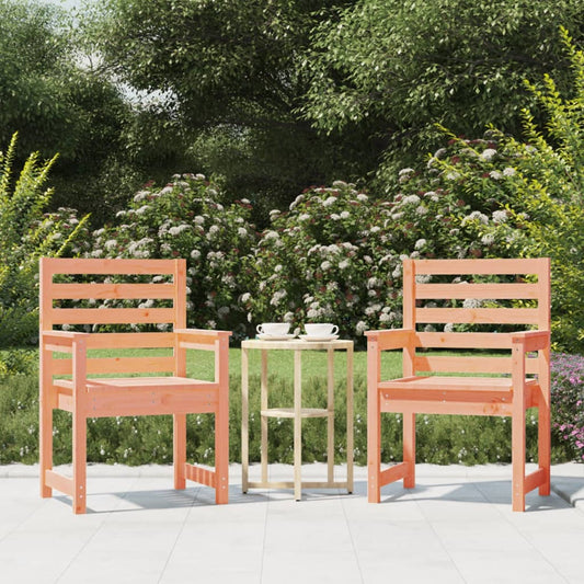 Solid Wood Douglas Garden Chairs Set - 2 pcs, 60x48x91cm