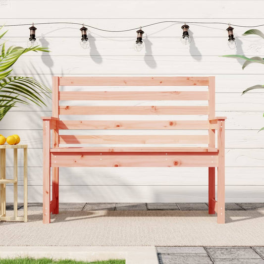 Solid Wood Douglas Garden Bench - 109x48x91.5 cm Sturdy Design