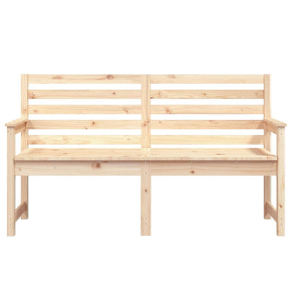 Solid Pine Wood Garden Bench - 159.5x48x91.5 cm Outdoor Seating