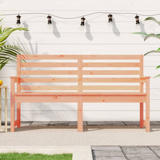 Solid Wood Douglas Garden Bench - 159.5x48x91.5 cm Outdoor Seating